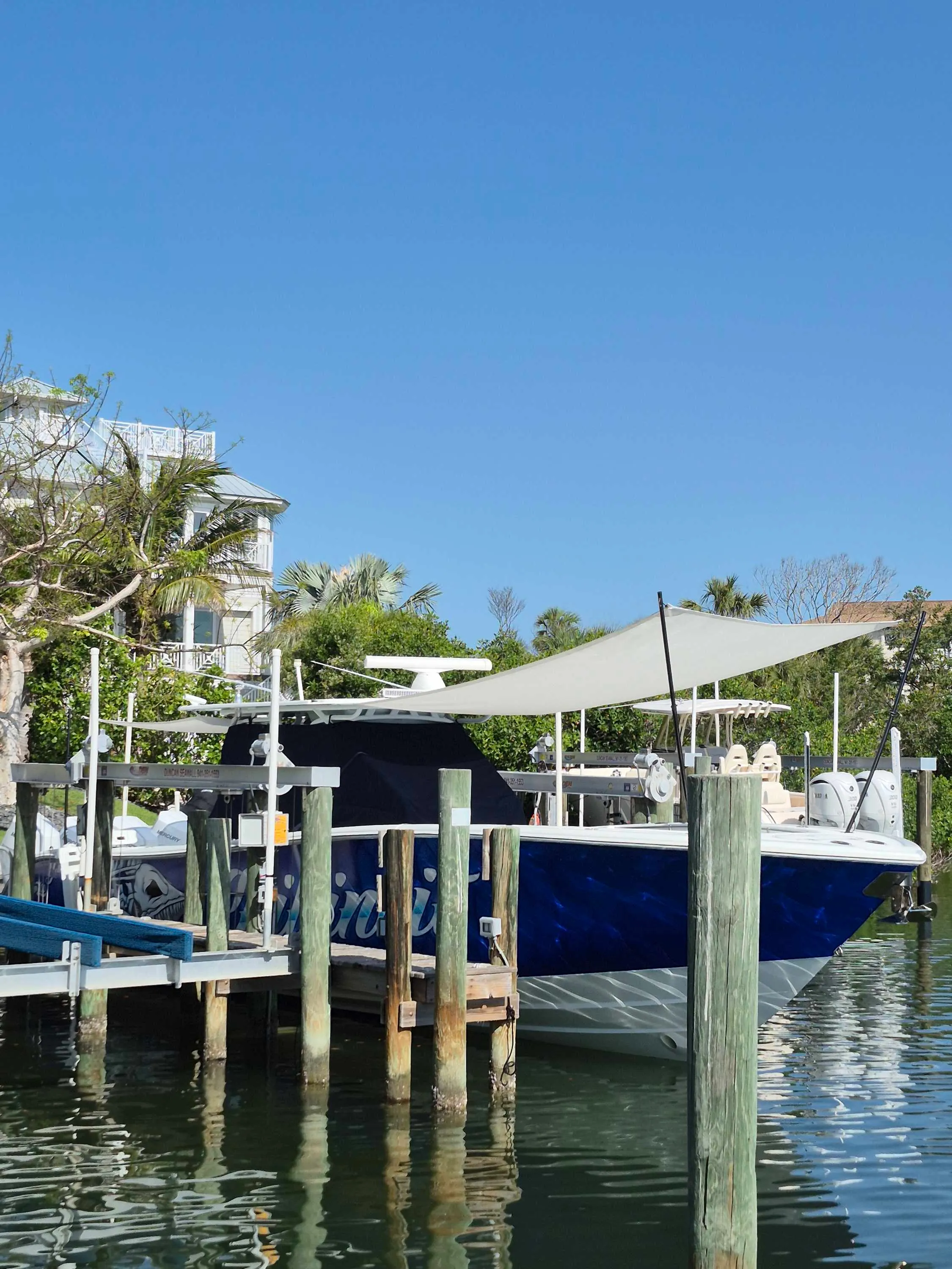 Shades - 42 Yellowfin — canvas & upholstery work by the Boat Guys