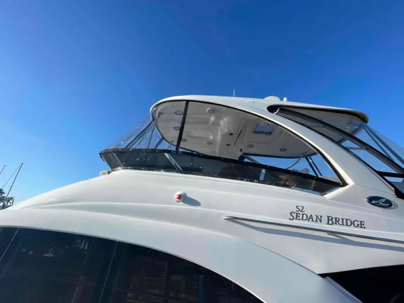 Enclosures and Isinglass - Flybridge Enclosure — canvas & upholstery work by the Boat Guys