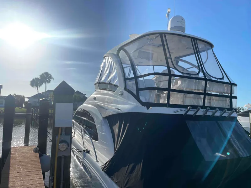 Enclosures and Isinglass - Flybridge Enclosure — canvas & upholstery work by the Boat Guys