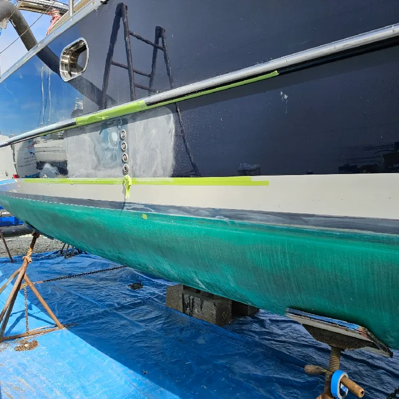 Sailboat at Marina — in progress