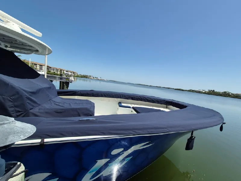 Covers - 42 Yellowfin — canvas & upholstery work by the Boat Guys